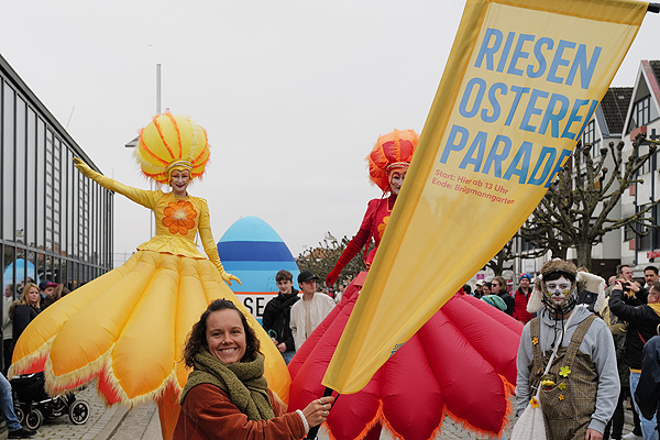 Die Travemünder „Riesen Osterei Parade“ fand in diesem Jahr zum 16. Mal statt. Fotos: Karl Erhard Vögele