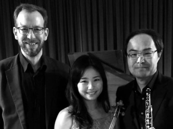 Sven Fanick, Saeko Takayama und Takahiro Fujii laden zu einem Konzert in der Lutherkirche ein. Foto: Veranstalter