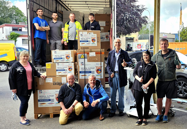Der Spendentransport ist am Donnerstag gestartet. Foto: UKSH