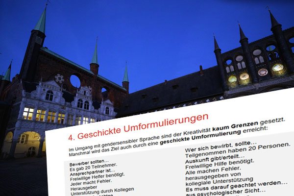Die Stadt bewertet die Lübecker Regelungen zur geschlechtergerechten Sprache nicht in einem Konflikt mit einer verständlichen Sprache.