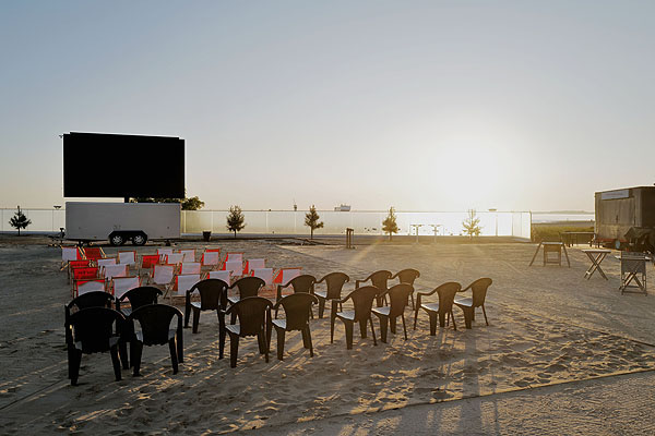 Das Kino befindet sich direkt am Priwall-Strand. Fotos: Karl Erhard Vögele