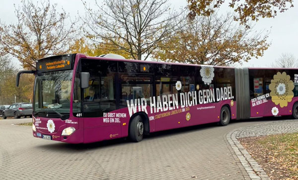 Für eine rundum entspannte Anreise zum Stadion an der Lohmühle empfiehlt der VfB Lübeck allen Fans den kostenfreien Weihnachtsshuttle. Foto: Lübeck Management