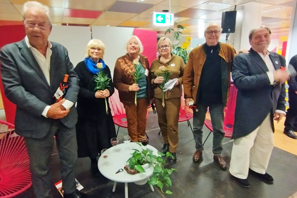 Bjorn Engholm, Gundula Beuster, Charlotte Kerner, Michael Bouteiller und Götz Gebert. Foto: Oswald Becker