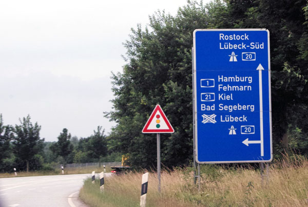 Die Anschlussstelle (AS) Lübeck-Genin (2a) an der A20 muss am 9.11.23 in Fahrtrichtung Rostock / Osten für den Verkehr gesperrt werden. Foto: Archiv/JW