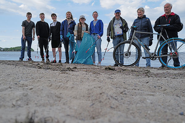 Die Gruppe startete ihre Tour am Donnerstag in Travemünde. Fotos: Karl Erhard Vögele