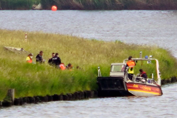 Der Rettungsdienst konnte der Person nicht mehr helfen. Fotos: VG