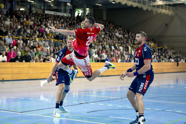 Flensburg-Handewitt war am Mittwoch zum Testspiel in der Hansehalle zu Gast. Foto, O-Ton: VfL